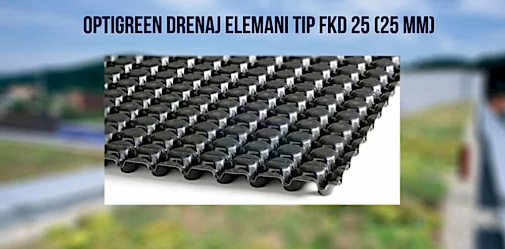 Optigreen Drenaj elemanı Tip FKD 25 (25 mm)